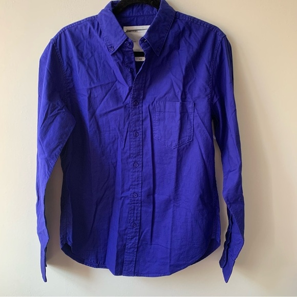 Entireworld Slim-Fit Button-Down Organic Cotton Oxford Shirt Type A Version 2 - Picture 2 of 8